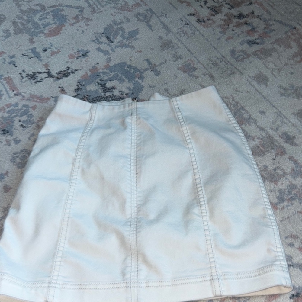 Free People Cream Mini Skirt size 2